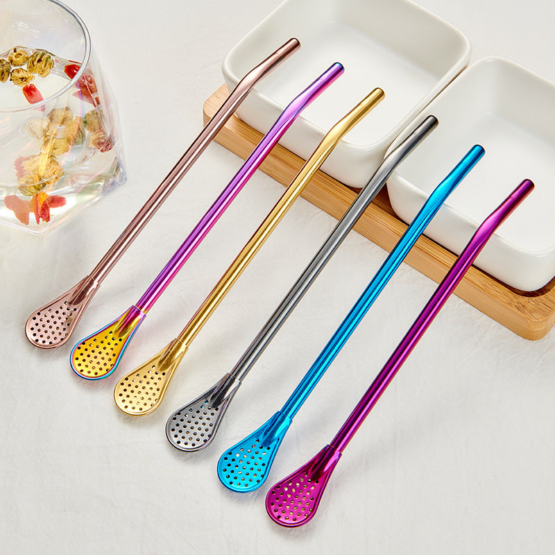 Colorful Creative Stainless Steel Stirring Spoon (Set)