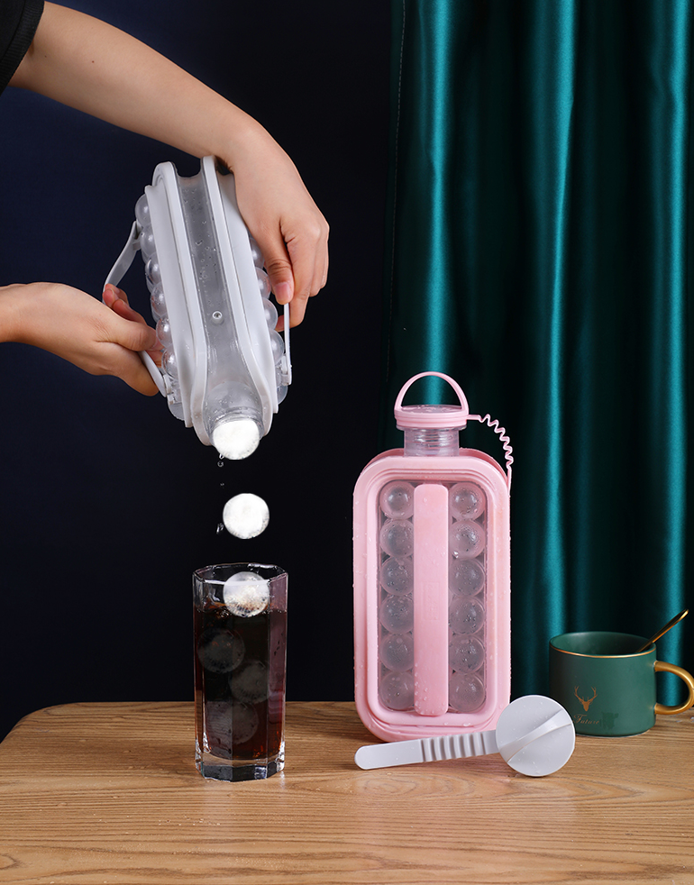 2-in-1 Ice Kettle - Ice Ball Maker & Cold Water Bottle