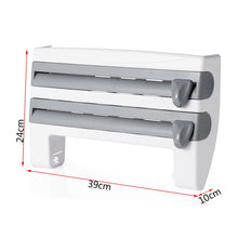 Load image into Gallery viewer, 4-In-1 Kitchen Wall-Mount Roll Holder Dispenser
